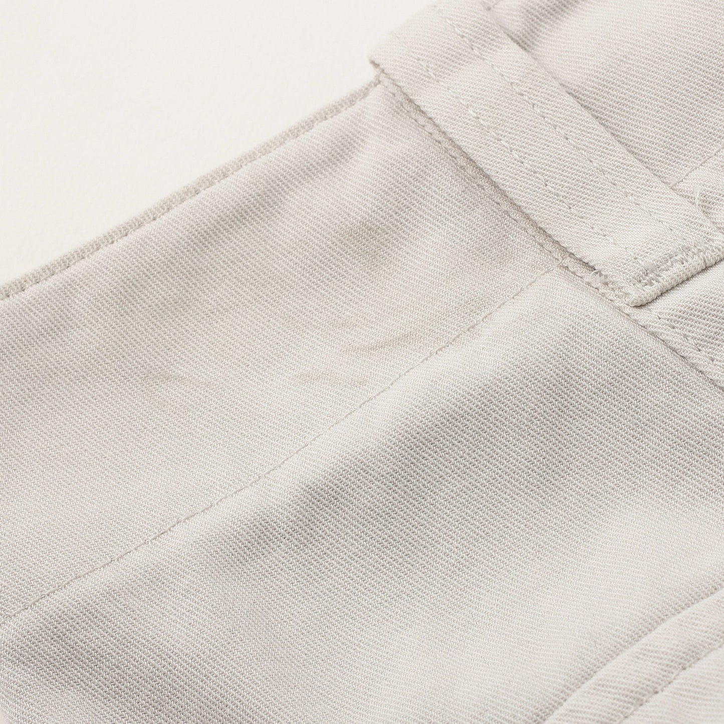 RAISED COTTON TWILL TROUSERS