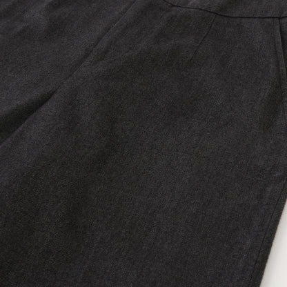 BRUSHED COTTON WOOL TROUSERS
