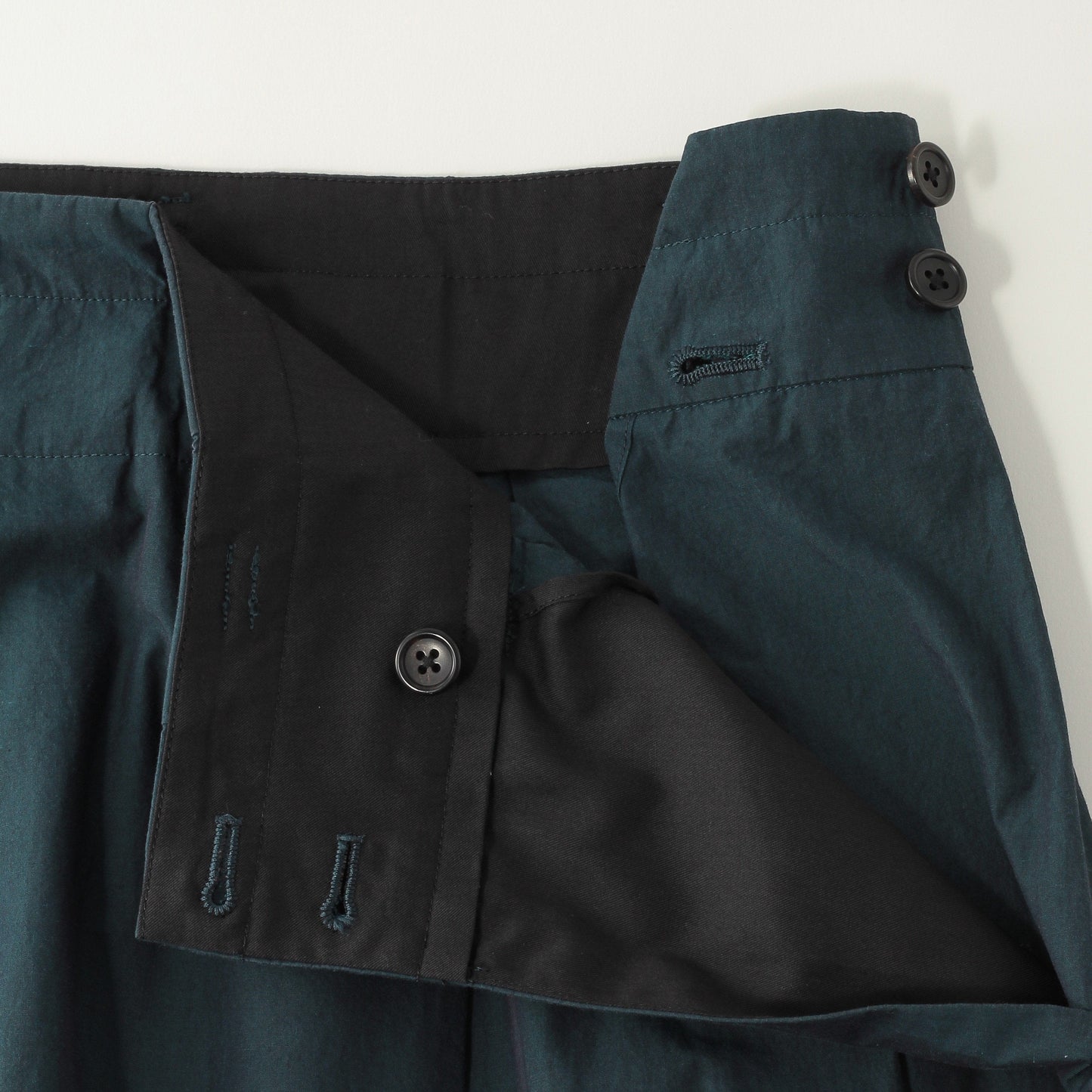 YARN DYED COTTON POPLIN SKIRT