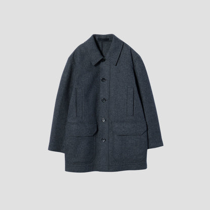 FIRM WOOL MELTON COAT