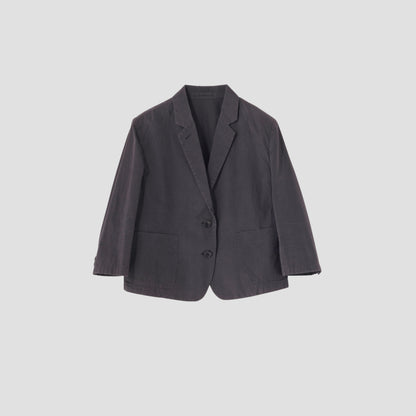 WASHED YARN DYE POPLIN JACKET