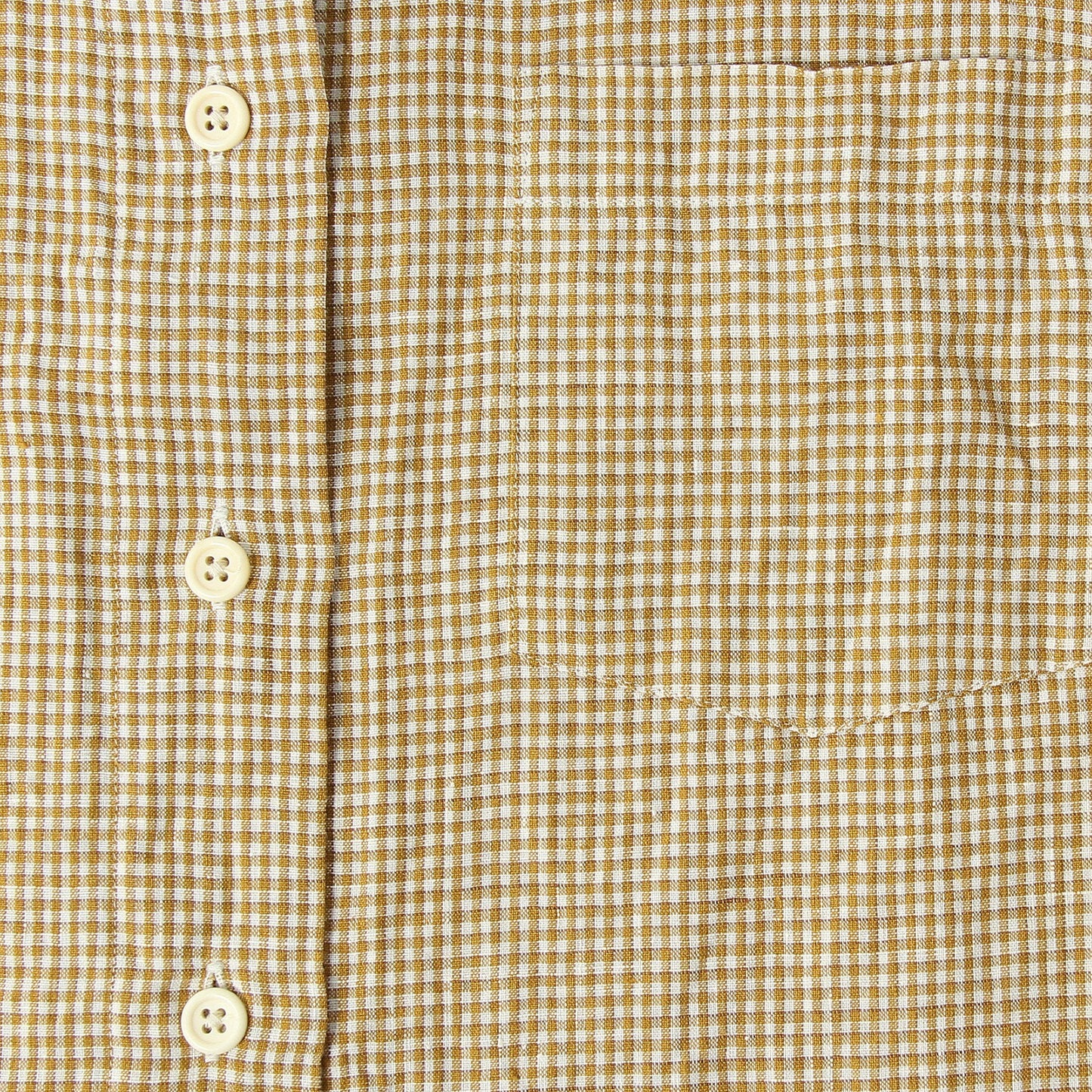 TRI GINGHAM LINEN  SHIRT