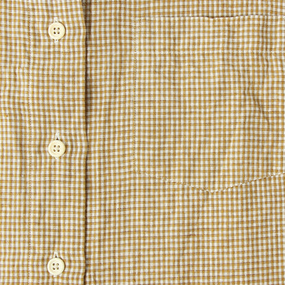 TRI GINGHAM LINEN  SHIRT