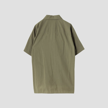 PIECE DYED WASHED COTTON SHIRT