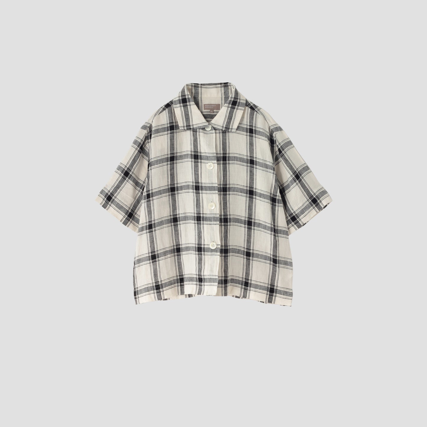 LARGE CHECK LINEN SHIRT