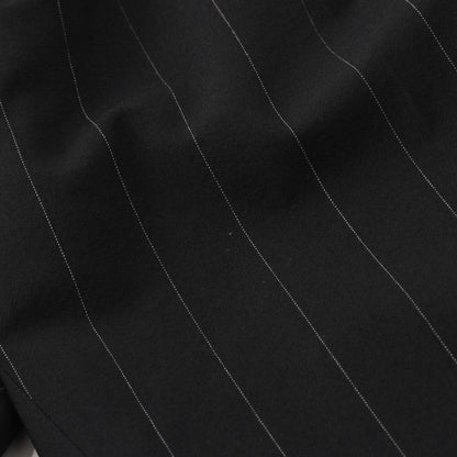 WIDE PINSTRIPE WOOL TROUSERS