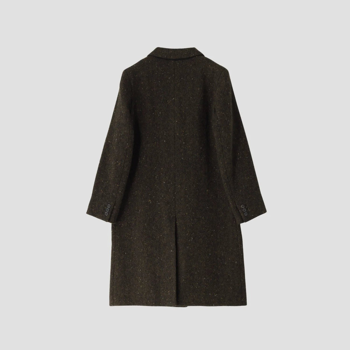 HERRINGBONE WOOL COAT