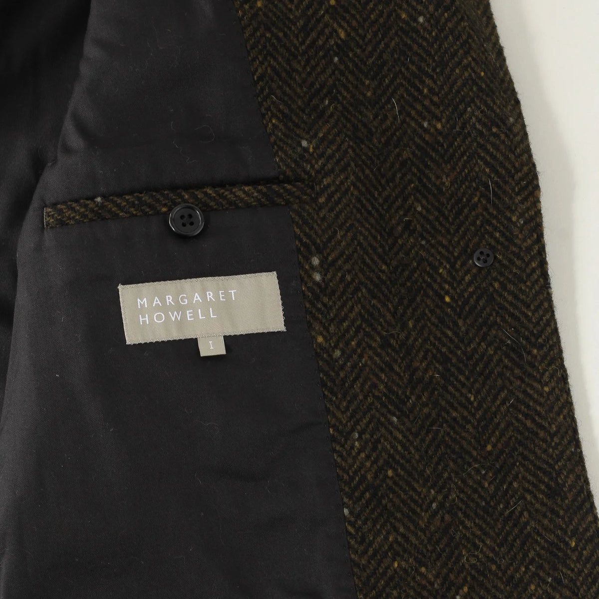 HERRINGBONE WOOL COAT