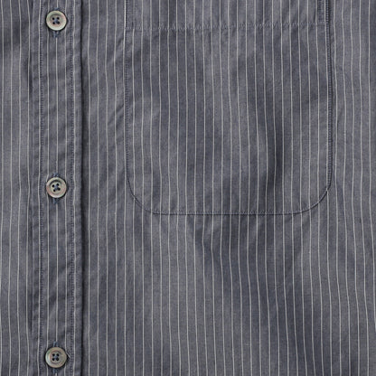 PENCIL STRIPE COTTON POPLIN SHIRT