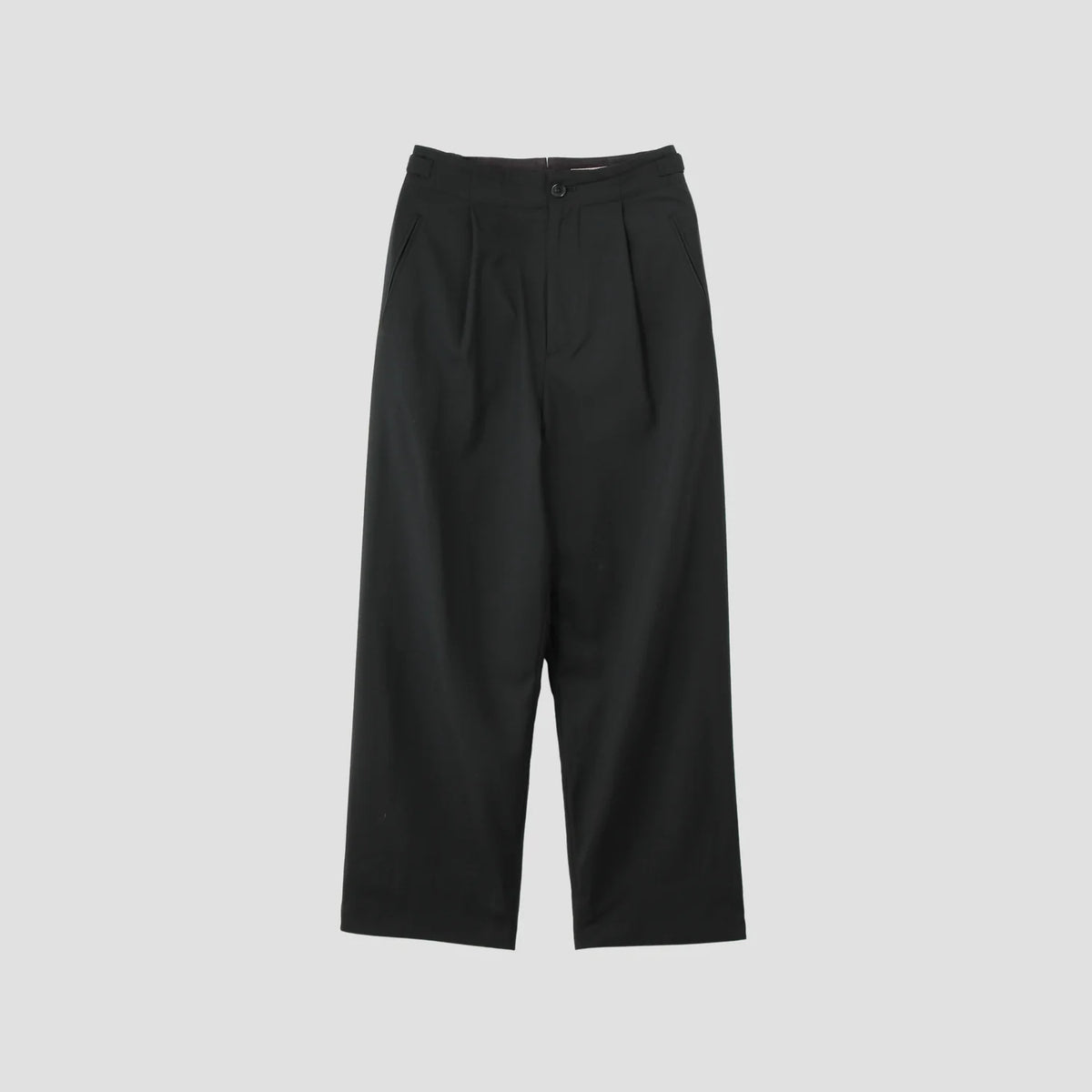 FINE WOOL POPLIN TROUSERS