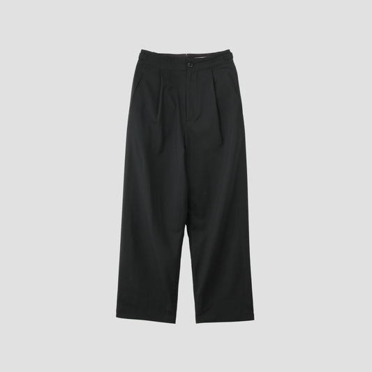 FINE WOOL POPLIN TROUSERS