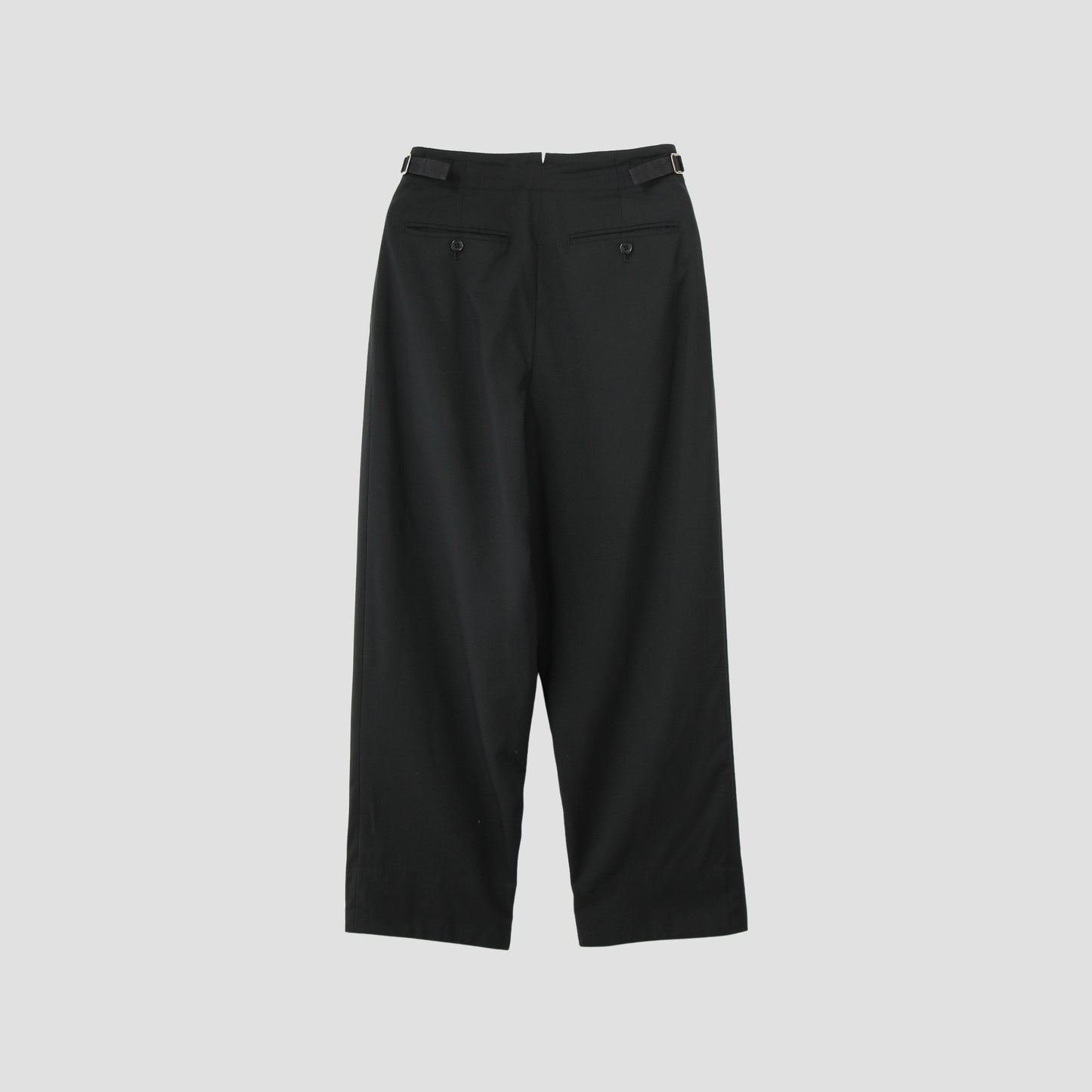 FINE WOOL POPLIN TROUSERS