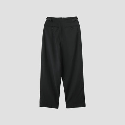 FINE WOOL POPLIN TROUSERS