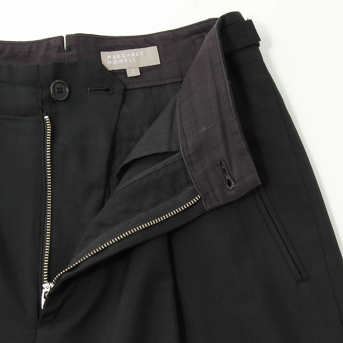FINE WOOL POPLIN TROUSERS