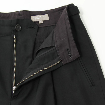 FINE WOOL POPLIN TROUSERS
