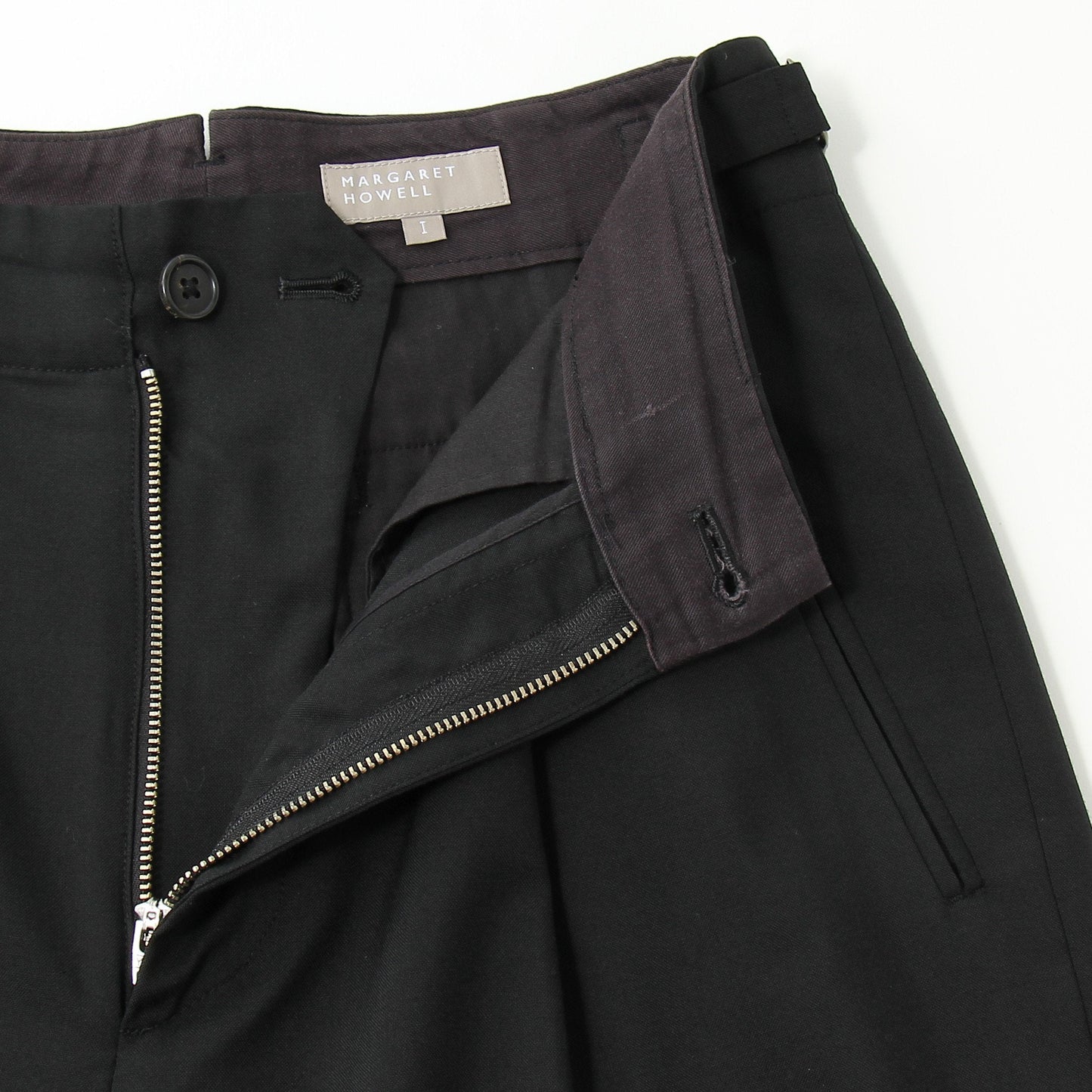 FINE WOOL POPLIN TROUSERS