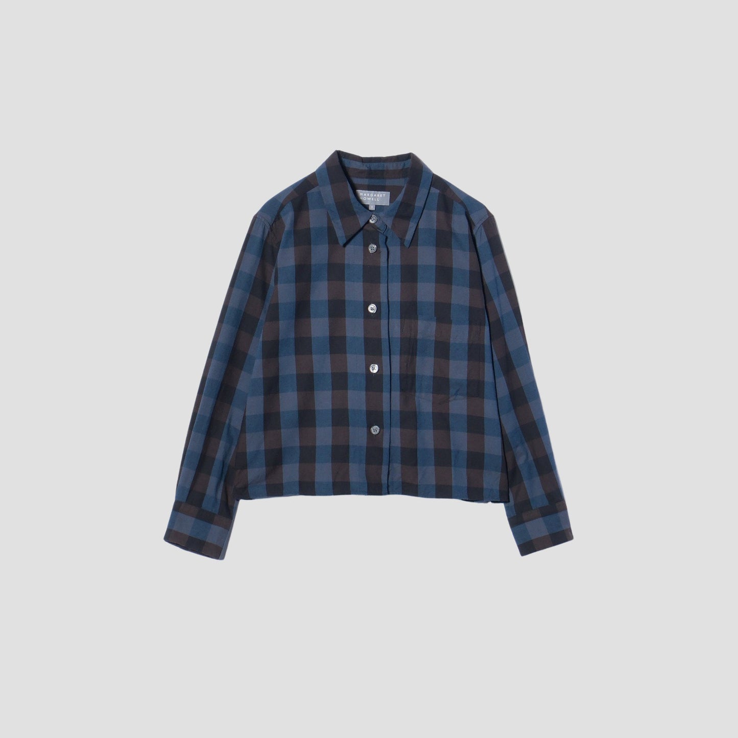 COTTON CASHMERE CHECK SHIRT