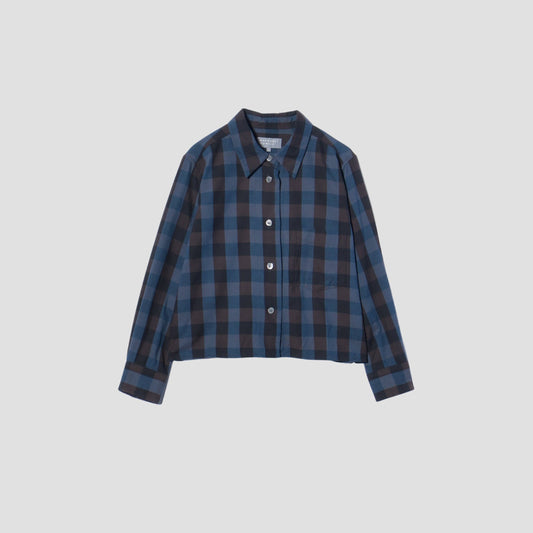 COTTON CASHMERE CHECK SHIRT