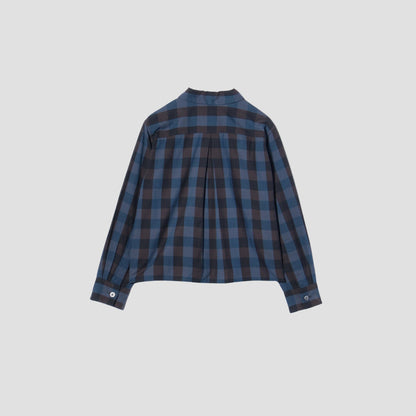COTTON CASHMERE CHECK SHIRT
