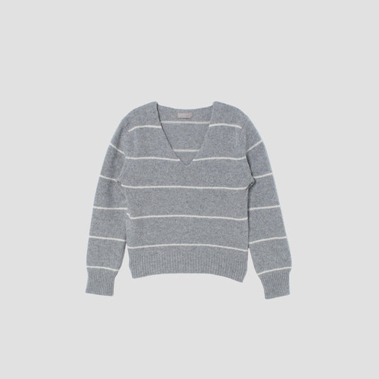 STRIPE WOOL JUMPER KNIT