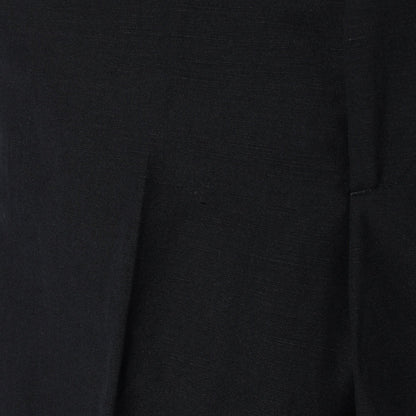 WOOL LINEN POPLIN TROUSERS