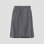 ROUGH COTTON LINEN SHIRTING SKIRT