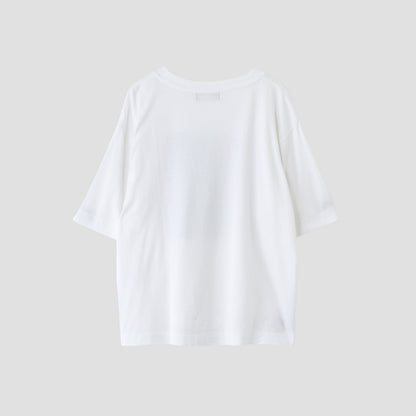 COLLAGE PRINT COTTON  JERSEY TOP