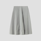 MELANGE COTTON POPLIN SKIRT