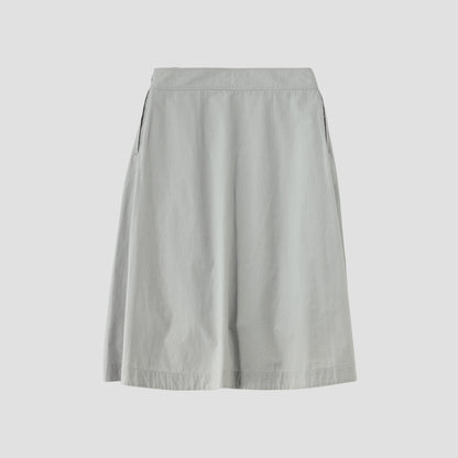 MELANGE COTTON POPLIN SKIRT