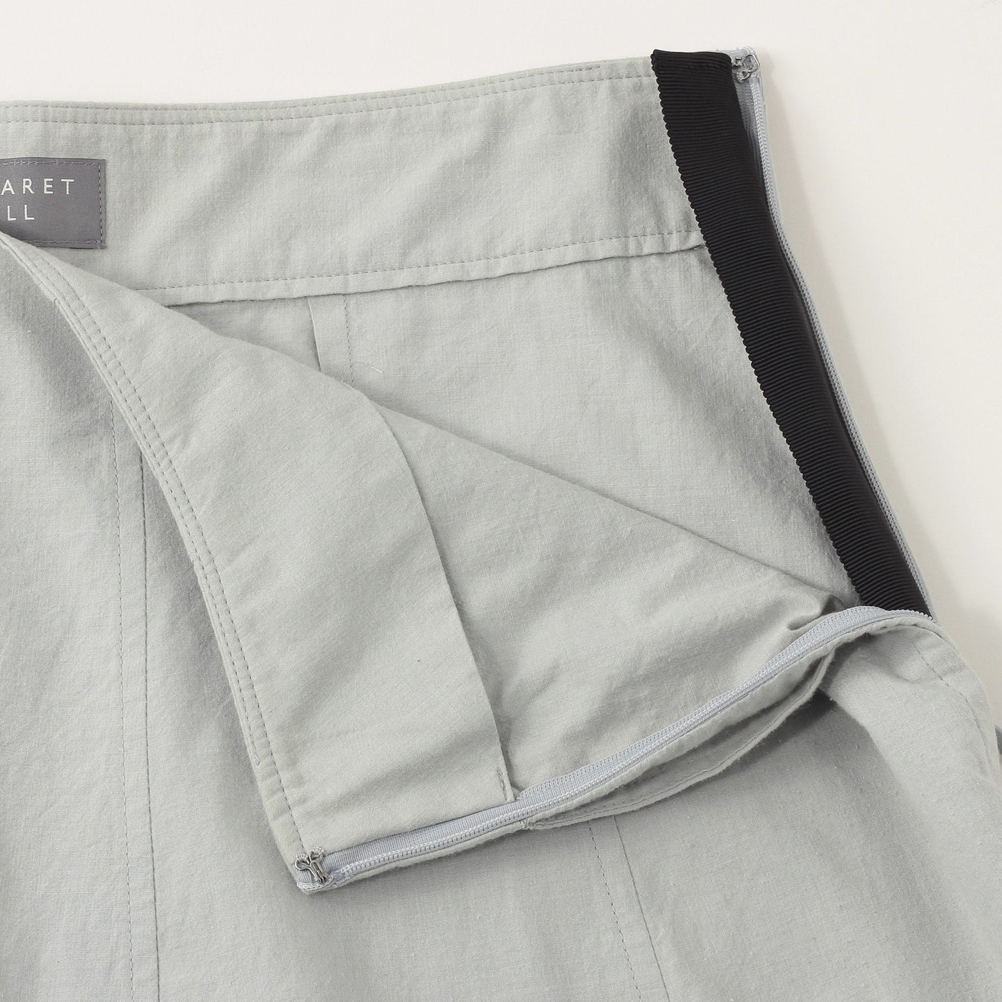 MELANGE COTTON POPLIN SKIRT