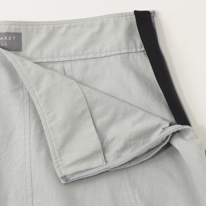 MELANGE COTTON POPLIN SKIRT