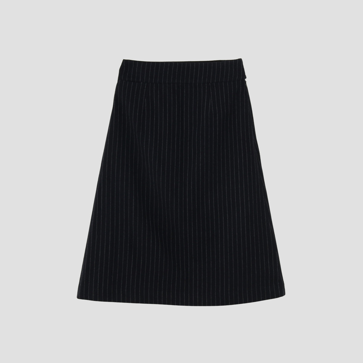 BROKEN STRIPE WOOL SKIRT