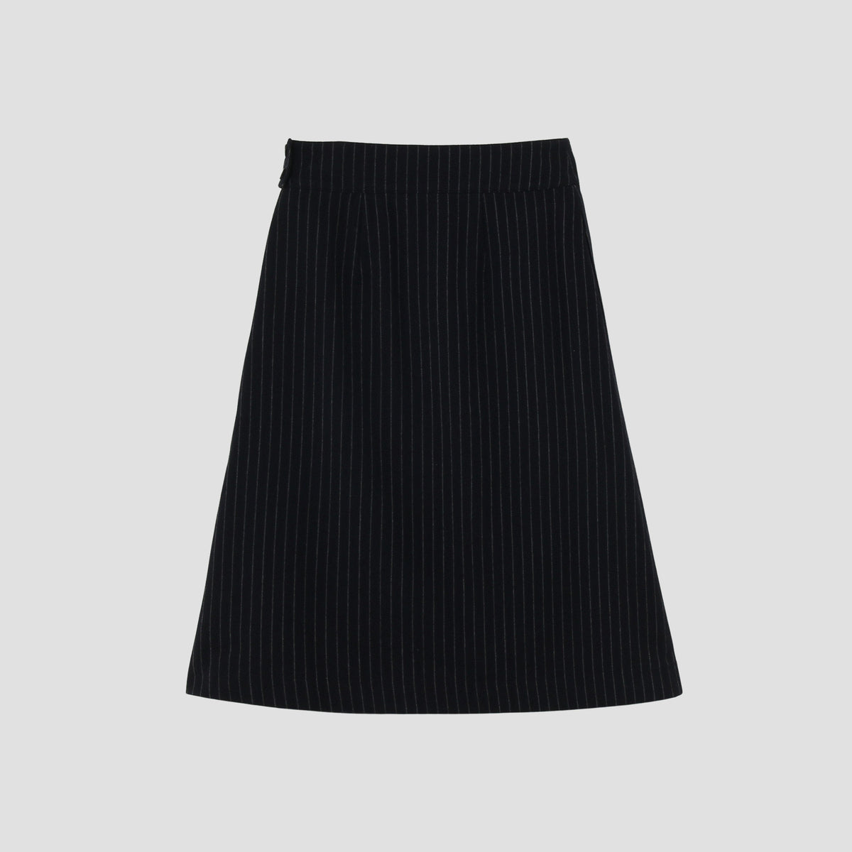 BROKEN STRIPE WOOL SKIRT