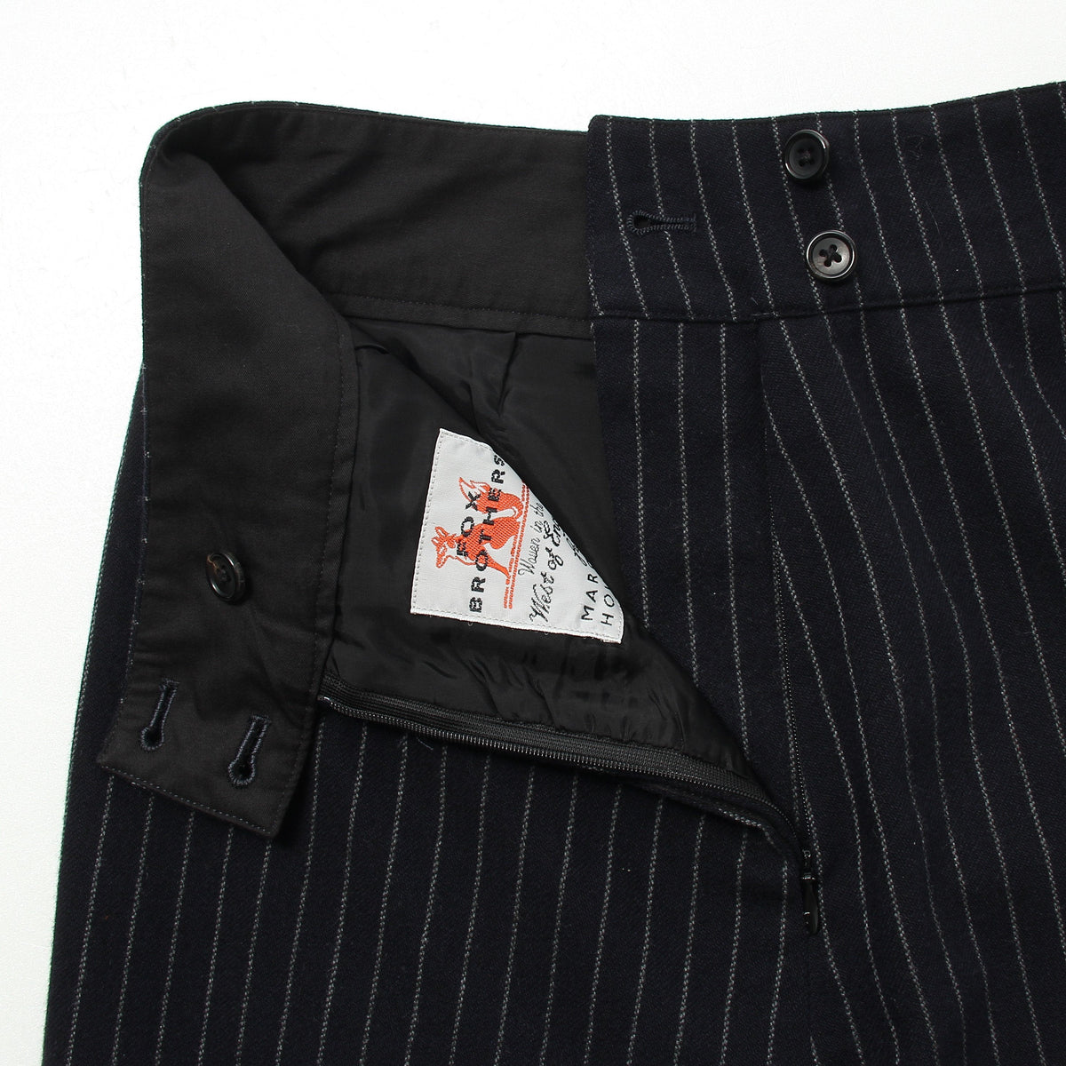 BROKEN STRIPE WOOL SKIRT
