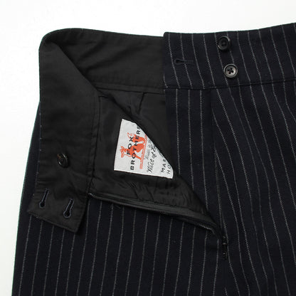 BROKEN STRIPE WOOL SKIRT