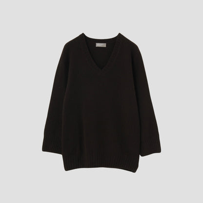 OVERSIZED V NECK JUMPER KNIT