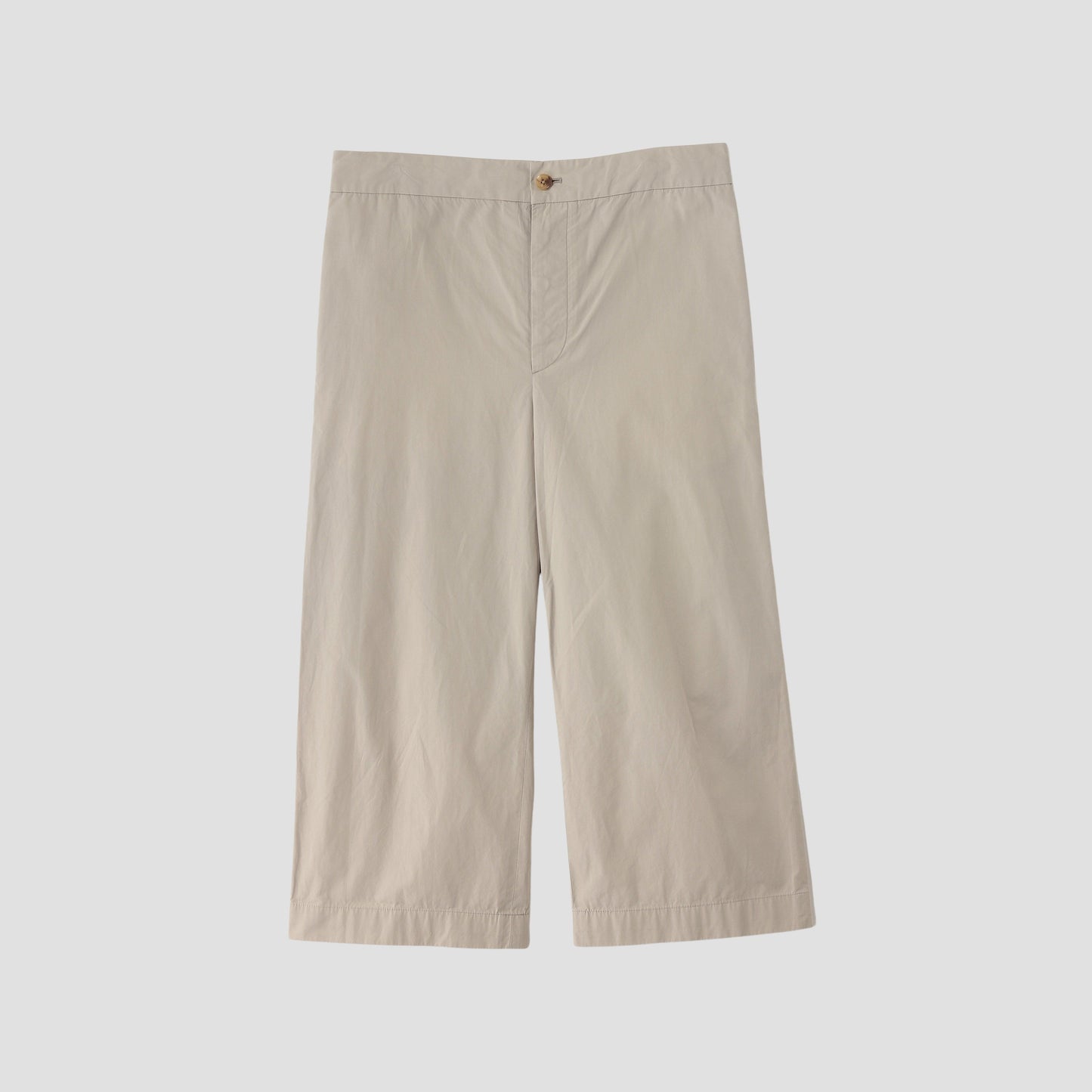 WASHED YARN DYE POPLIN TROUSERS