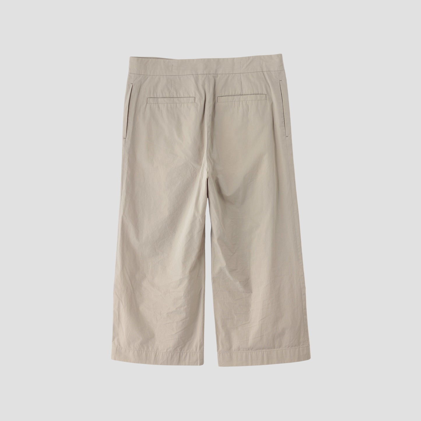 WASHED YARN DYE POPLIN TROUSERS