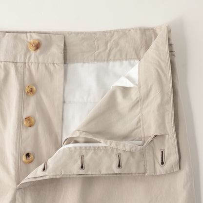 WASHED YARN DYE POPLIN TROUSERS