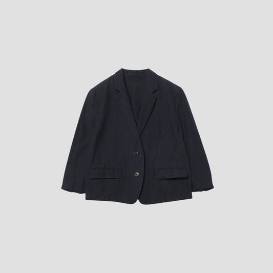 PLAIN WEAVE LINEN COTTON JACKET