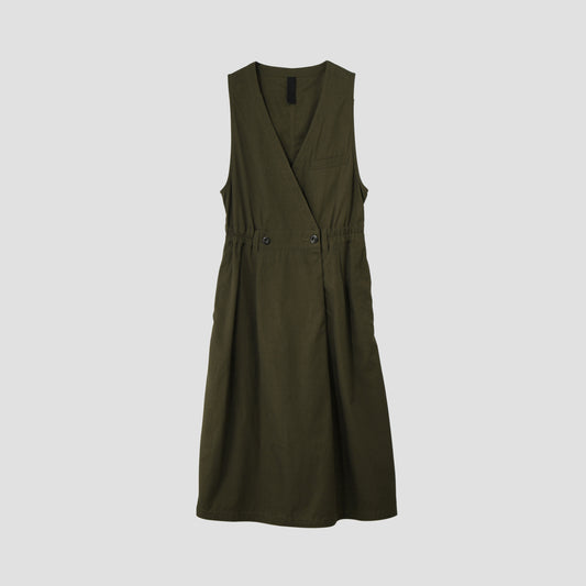 HIGH TWIST COTTON TWILL DRESS