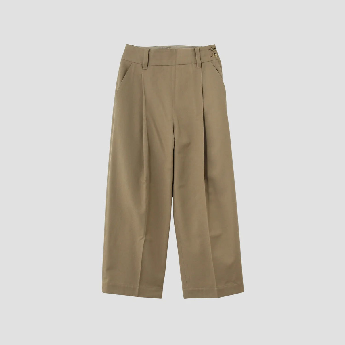 WOOL COTTON SERGE TROUSERS
