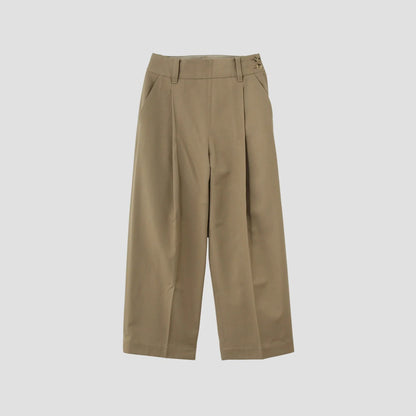 WOOL COTTON SERGE TROUSERS