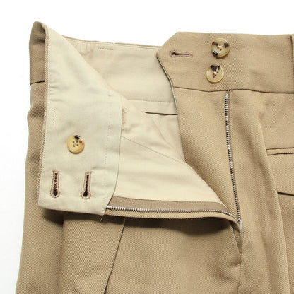 WOOL COTTON SERGE TROUSERS