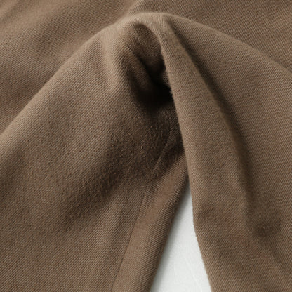 BRUSHED COTTON WOOL TROUSERS