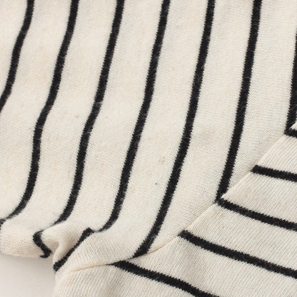 COTTON LINEN STRIPE JERSEY
