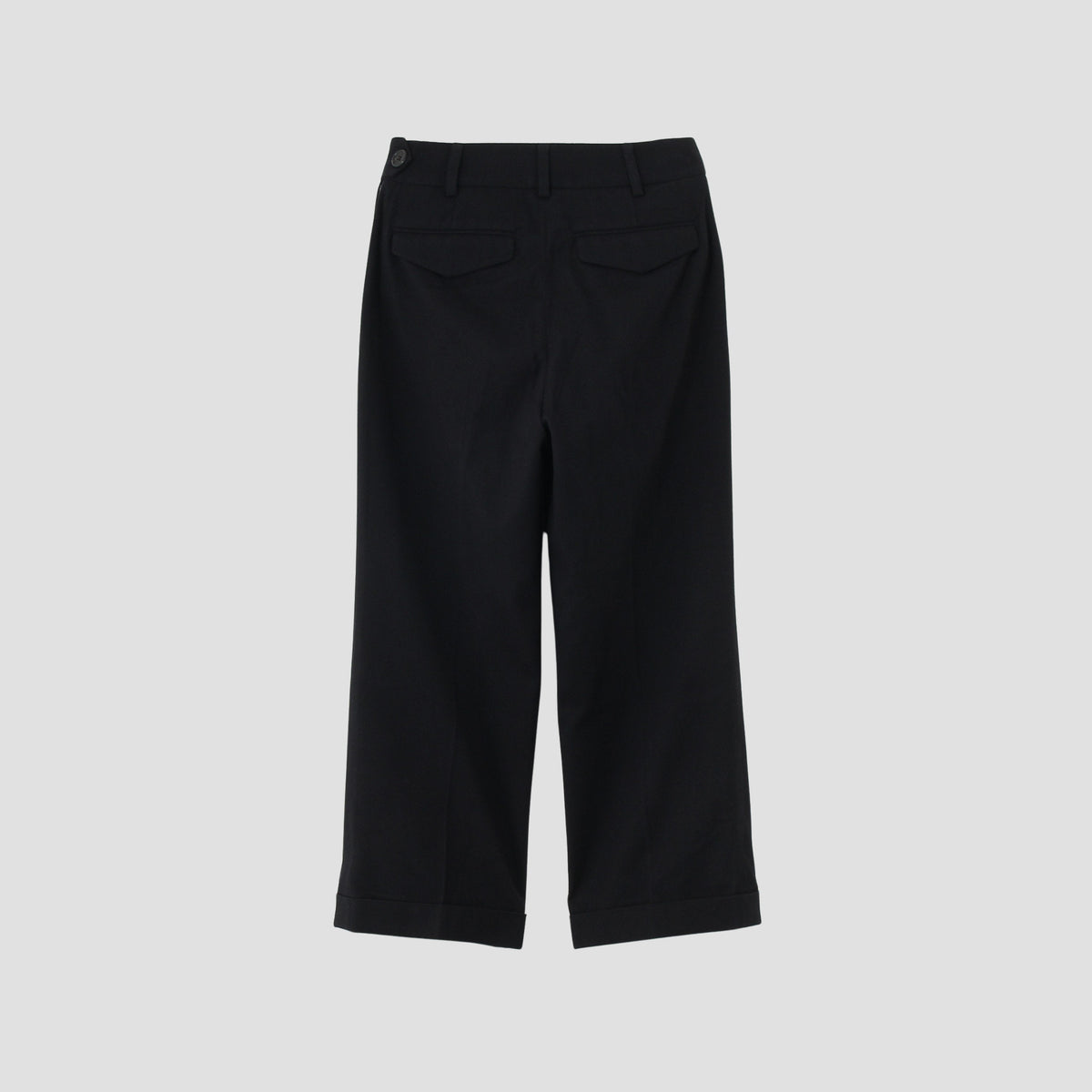 BRUSHED COTTON WOOL TROUSERS