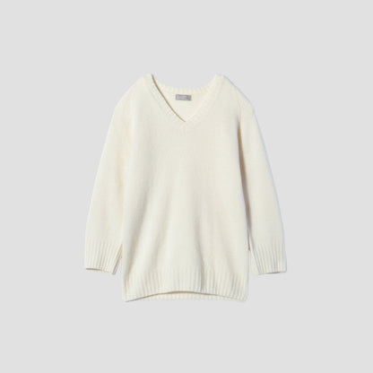 OVERSIZED V NECK JUMPER KNIT