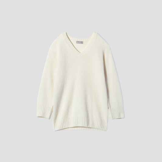 OVERSIZED V NECK JUMPER KNIT