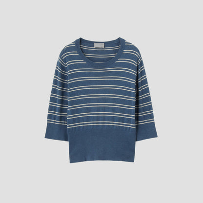 SEA ISLAND COTTON HIGH RIB JUMPER KNIT